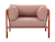 Click to swap image: &lt;strong&gt;Mauritius Island 1 Seater Sofa-Brique/Ecru - Brique/Ecru&lt;/strong&gt;&lt;br&gt;Dimensions: W1010 x D840 x H750mm